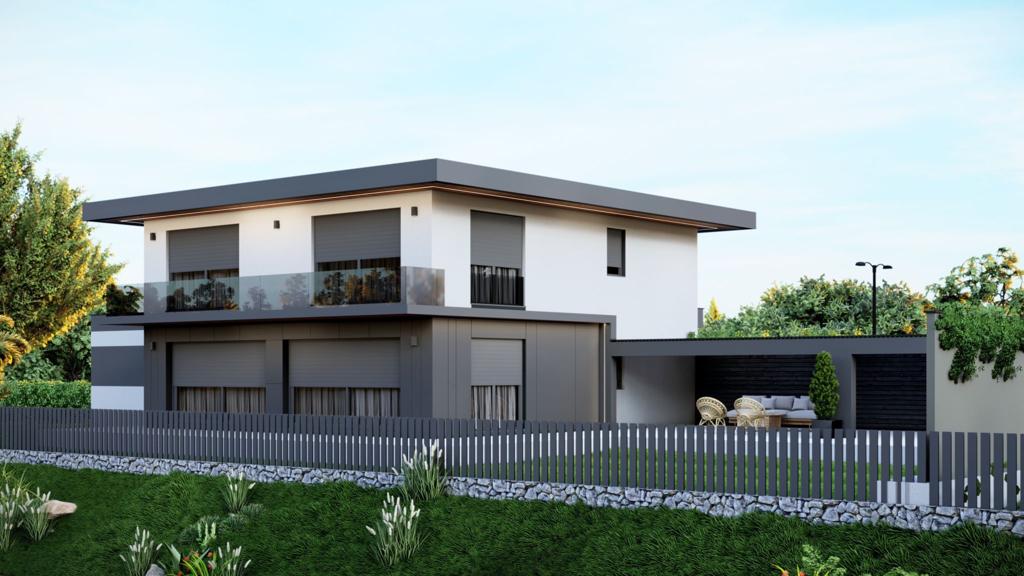 House with a flat roof